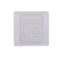 Network Faceplate 86*86 2 port