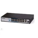 D-Link DES-F1016P-E 16-port Fast Ethernet Unmanaged Long Range 250m PoE+ Surveillance Switch with 16 PoE ports