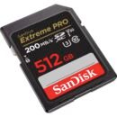 SanDisk Extreme PRO SDHC and SDXC UHS-I Card 200MB/s 512GB