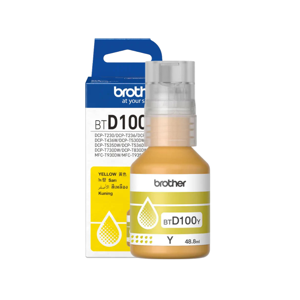 Brother BTD100Y Yellow Ink Bottle