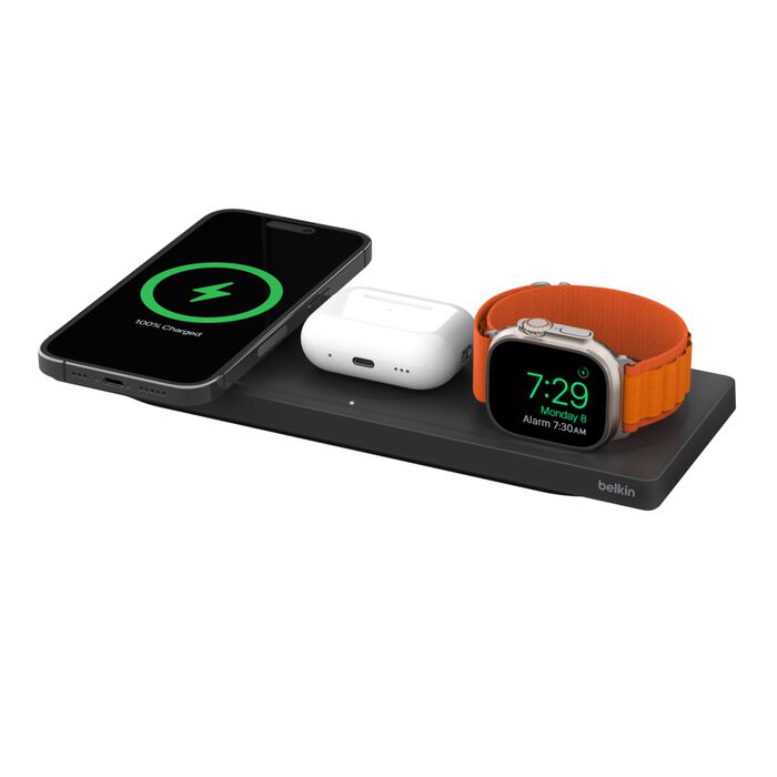 Belkin Boost Charge 3-in-1 Wireless Charger Pad Black