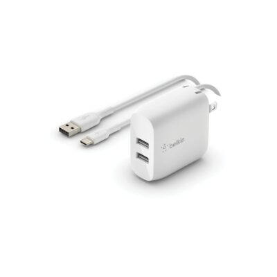 Belkin Boost Charge Dual USB-A Wall Charger 24W White