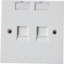D-Link NFP-0WHI21 Dual Faceplate with Shutter & ID Plate - White