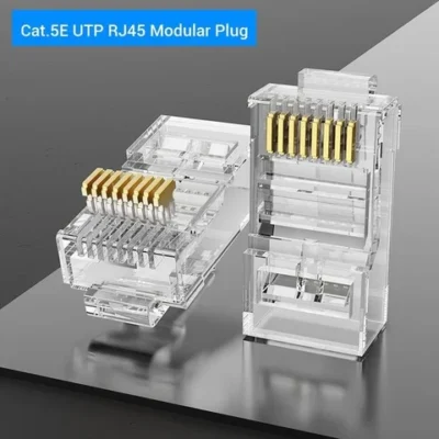 Vention Cat.6A UTP RJ45 Modular Plug Transparent 100 Pack