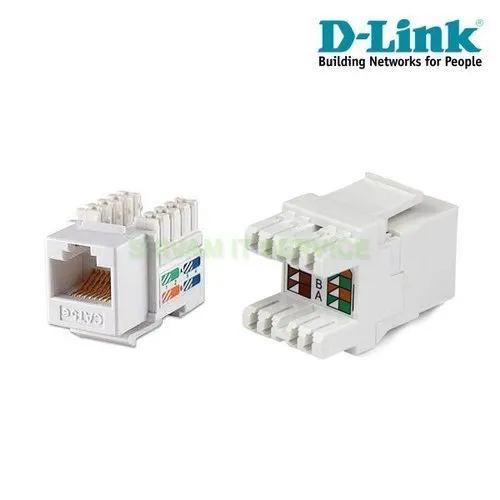 NKJ-C6WHI1B21 Cat6 UTP Keystone Jack White