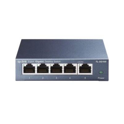 TP-Link TL-SG105 5-Port Gigabit Desktop Switch.
