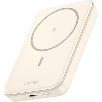 UGREEN 10000mAh Magnetic Wireless Power Bank Beige