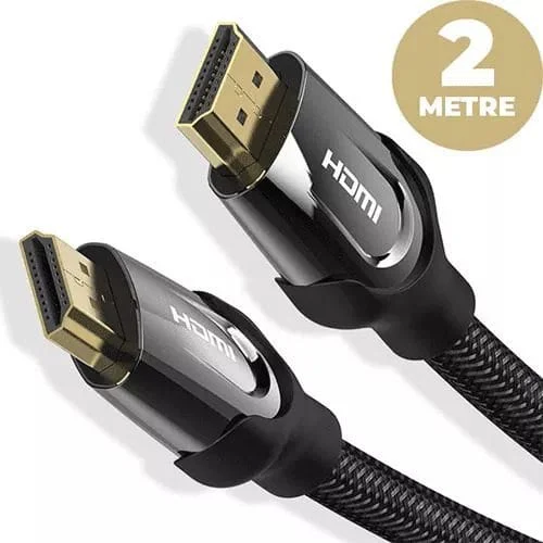 Vention Nylon Braided HDMI Cable 2M Black Metal Type