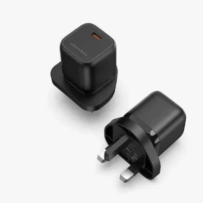 Vention 1-port USB-C GaN Charger(30W) UK-Plug Black