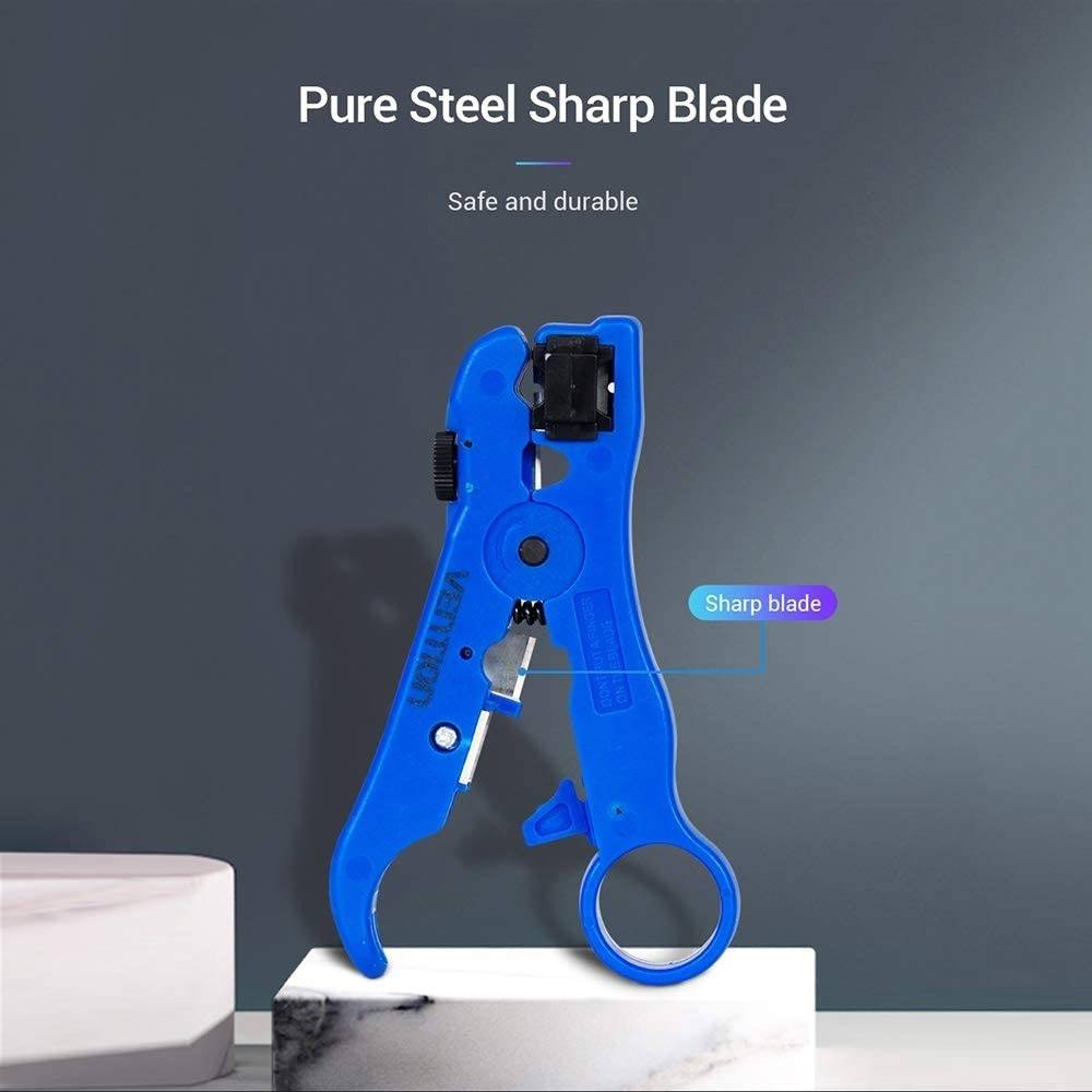 Vention Coaxial Cable Stripper Blue