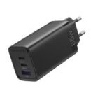 3-port USB(C+C+A) GaN Charger(65W/30W/30W) UK-Plug Black- FEDB0-UK